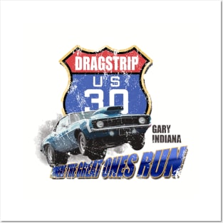 US 30 Dragstrip Camaro Posters and Art